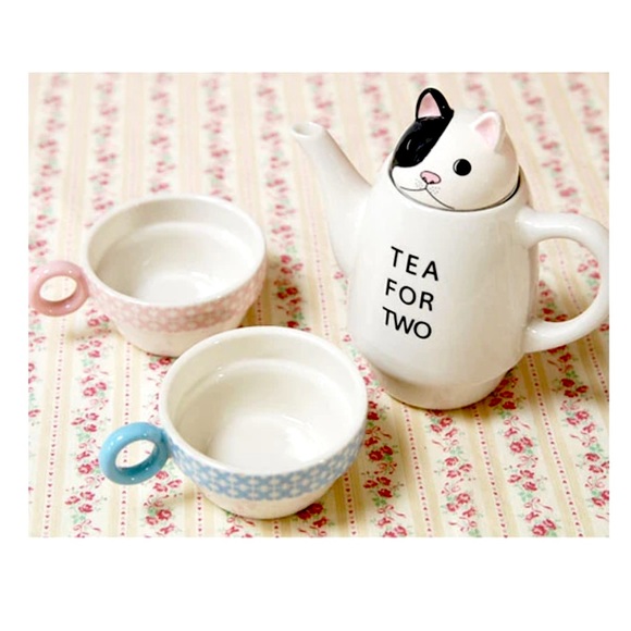 Tea For Two French Bull Stackable Tea-set by Shinzi Katoh - Picture 1 of 16